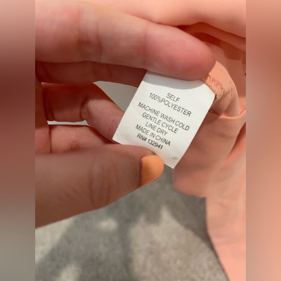 Amanda Uprichard Peach Shirt with Bow - Picture 4 of 5